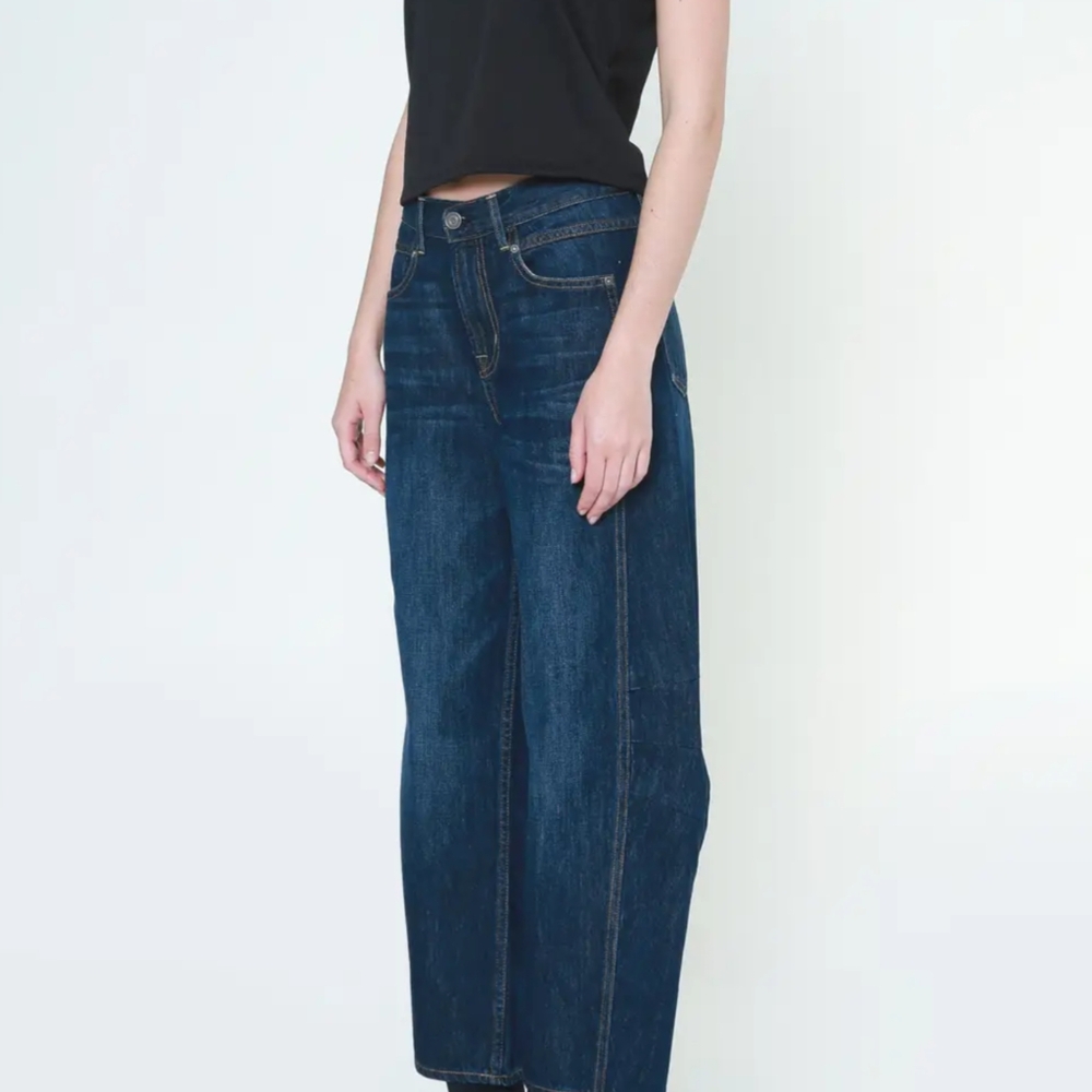 NWT NOEND Los Angeles Dark Denim Barrel Jeans